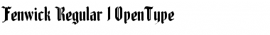 Download Fenwick Regular Font Title Preview