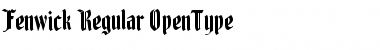Download Fenwick Regular Font Title Preview