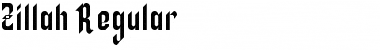 Download Zillah Regular Font Title Preview