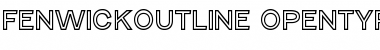 Download Fenwick Outline Regular Font Title Preview