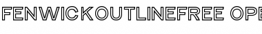 Download Fenwick Outline Free Regular Font Title Preview