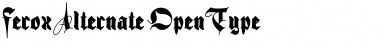 Download Ferox Alternate Font Title Preview