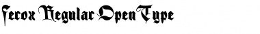 Download Ferox Regular Font Title Preview
