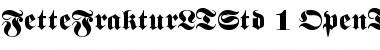 Download Fette Fraktur LT Std Regular Font Title Preview