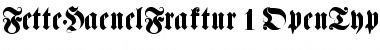 Download FetteHaenelFraktur Regular Font Title Preview