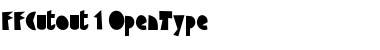Download FFCutout Regular Font Title Preview