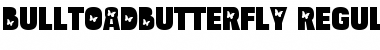 Download Bulltoad Butterfly Regular Font Title Preview