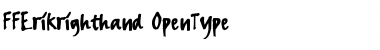 Download FFErikrighthand Regular Font Title Preview