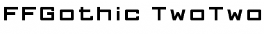 Download FFGothic TwoTwo Font Title Preview