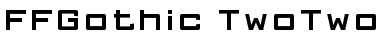 Download FFGothic TwoTwo Font Title Preview