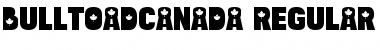 Download Bulltoad Canada Regular Font Title Preview
