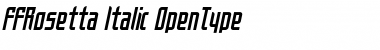 Download FFRosetta-Italic Regular Font Title Preview