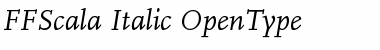 Download FFScala-Italic Regular Font Title Preview