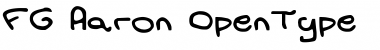 Download FG Aaron Regular Font Title Preview