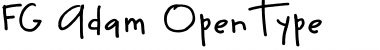 Download FG Adam Regular Font Title Preview
