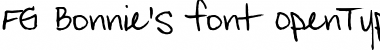 Download FG Bonnie's font Regular Font Title Preview
