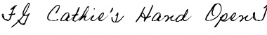 Download FG Cathie's Hand Regular Font Title Preview