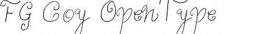Download FG Coy Regular Font Title Preview
