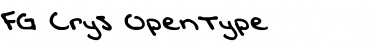 Download FG Crys Regular Font Title Preview