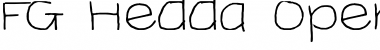 Download FG Hedda Regular Font Title Preview