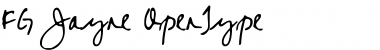 Download FG Jayne Regular Font Title Preview