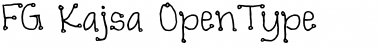 Download FG Kajsa Regular Font Title Preview