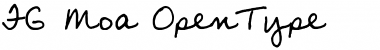 Download FG Moa Regular Font Title Preview