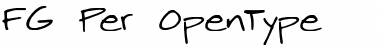 Download FG Per Regular Font Title Preview