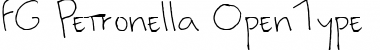 Download FG Petronella Regular Font Title Preview