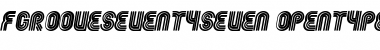 Download Fgroove SeventySeven Font Title Preview