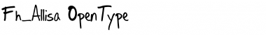 Download Fh_Allisa Regular Font Title Preview
