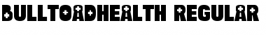Download Bulltoad Health Regular Font Title Preview