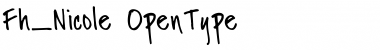 Download Fh_Nicole Regular Font Title Preview