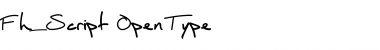 Download Fh_Script Regular Font Title Preview