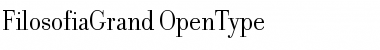 Download FilosofiaGrand Regular Font Title Preview