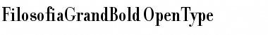 Download FilosofiaGrandBold Bold Font Title Preview