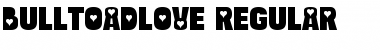 Download Bulltoad Love Regular Font Title Preview
