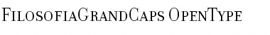 Download FilosofiaGrandCaps Regular Font Title Preview