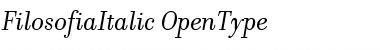 Download FilosofiaItalic Italic Font Title Preview