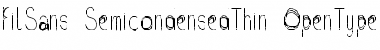 Download Fil Sans Semi-condensed Thin Font Title Preview