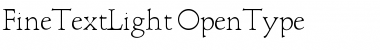 Download FineTextLight Regular Font Title Preview
