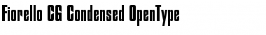 Download Fiorello CG Condensed Regular Font Title Preview