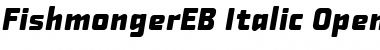 Download Fishmonger EB Italic Font Title Preview