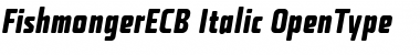 Download Fishmonger ECB Italic Font Title Preview