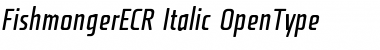 Download Fishmonger ECR Italic Font Title Preview