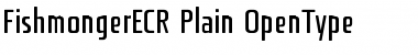 Download Fishmonger ECR Plain Font Title Preview