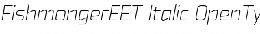 Download Fishmonger EET Italic Font Title Preview