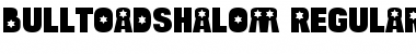 Download Bulltoad Shalom Regular Font Title Preview
