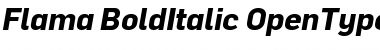 Download Flama Bold Italic Font Title Preview