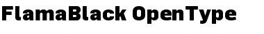 Download FlamaBlack Regular Font Title Preview